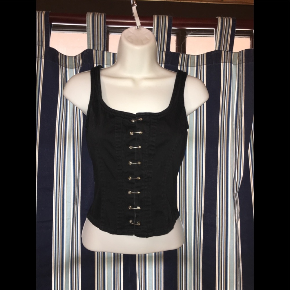 Heart Soul XS Sleeveless Black Crop Top